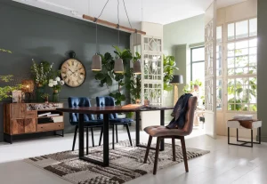Lampada a sospensione dal design industriale - Dining Concrete - con tre punti luce in cemento - KARE