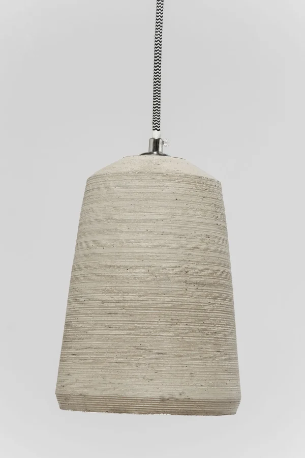 Lampada a sospensione dal design industriale - Dining Concrete - con tre punti luce in cemento - KARE