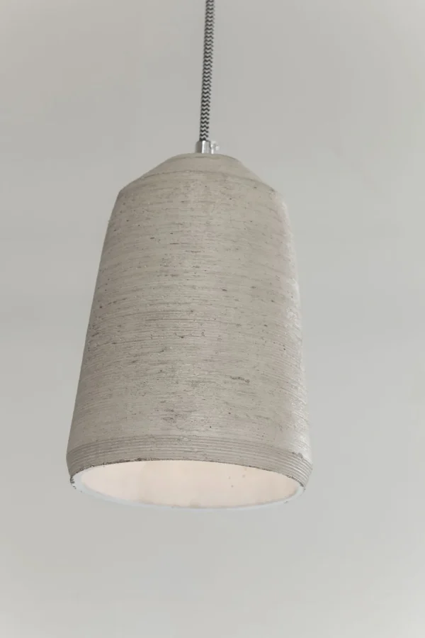 Lampada a sospensione dal design industriale - Dining Concrete - con tre punti luce in cemento - KARE