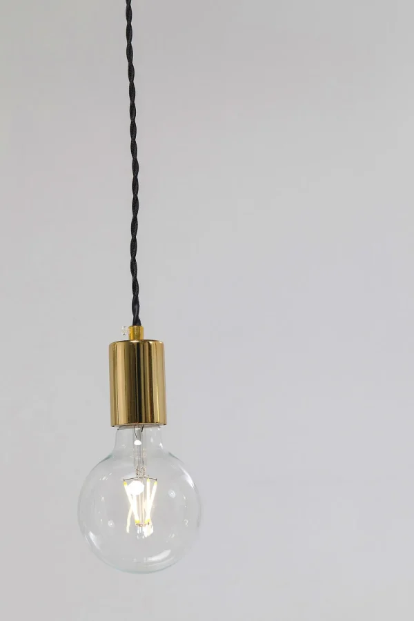 Lampada a sospensione di design con 6 punti luce dallo stile industry - Pole Black Six - KARE