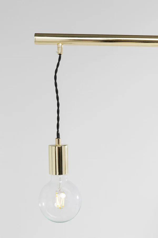 Lampada a sospensione in acciaio verniciato Pole Brass SIX multi lampadina - KARE