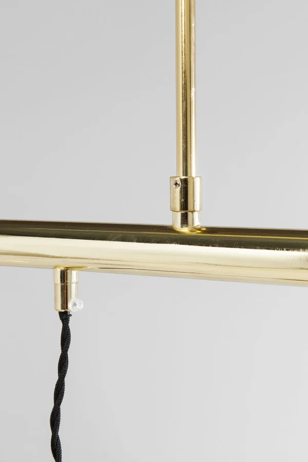 Lampada a sospensione in acciaio verniciato Pole Brass SIX multi lampadina - KARE