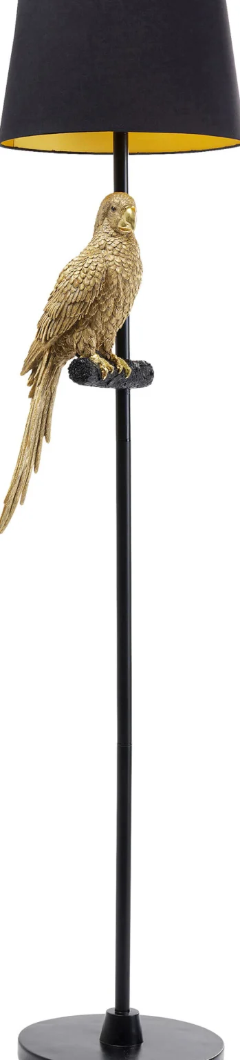 Lampada a stelo Animal Parrot oro 176cm - KARE