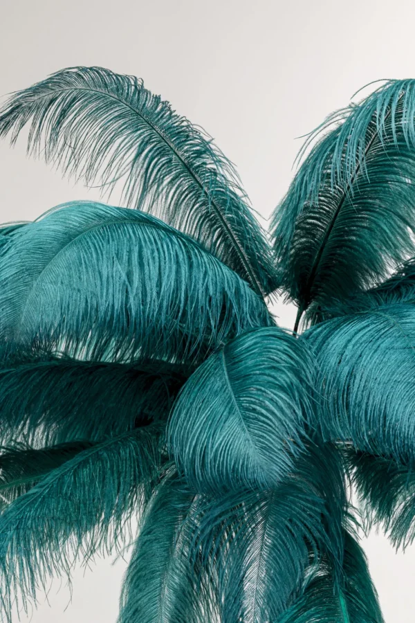 Lampada a stelo Feather Palm verde 165cm - KARE