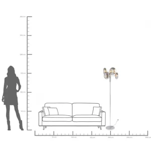 Lampada a stelo Headlight cromato 163cm - KARE