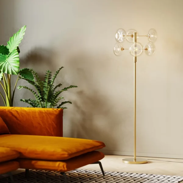 Lampada a stelo Headlight ottone 163cm - KARE