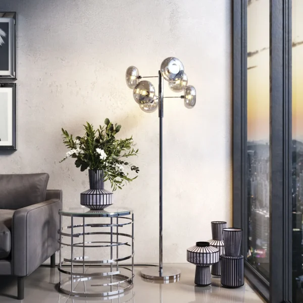 Lampada a stelo Headlight cromato 163cm - KARE