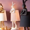 Lampada da tavolo Animal Rabbit bianco/rosa 50cm - KARE