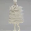 Lampada da tavolo Animal Rabbit Fur bianco/argento 68cm - KARE
