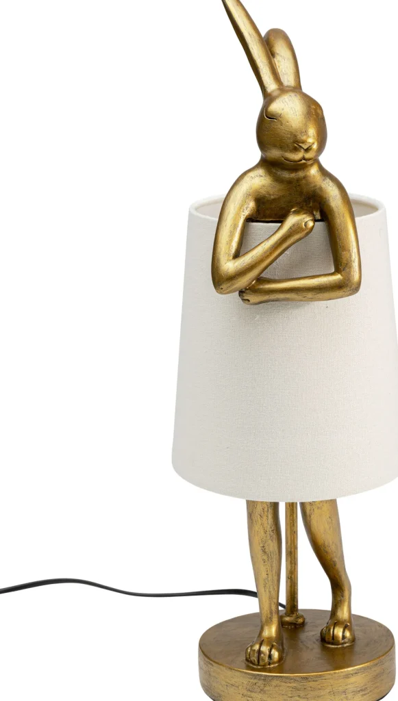 Lampada da tavolo Animal Rabbit oro/bianco 50cm - KARE