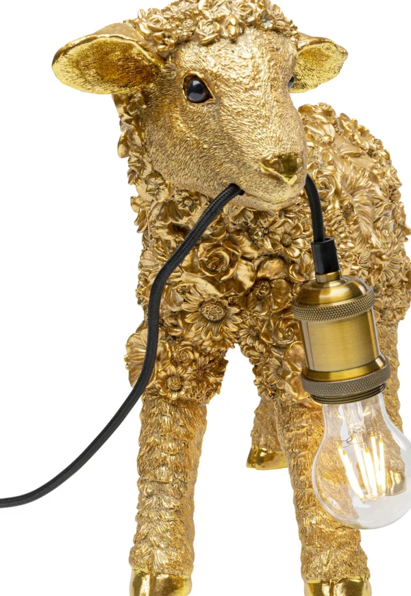 Lampada da tavolo Animal Flower Sheep oro 36cm - KARE