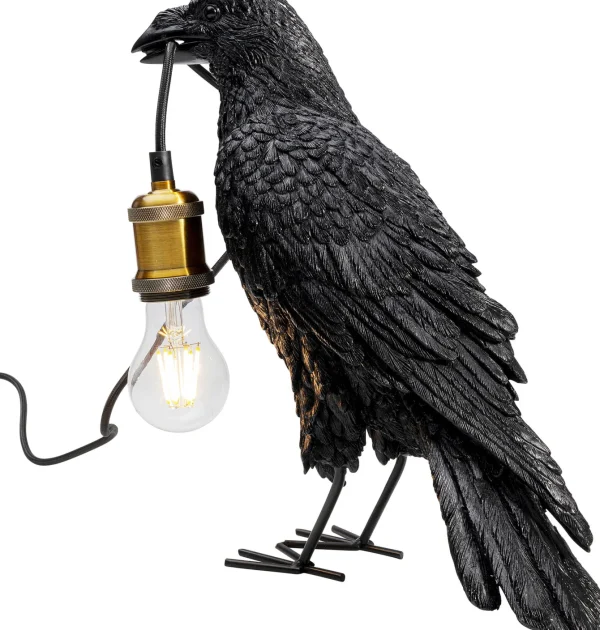 Lampada da tavolo Animal Corvo nero opaco - KARE