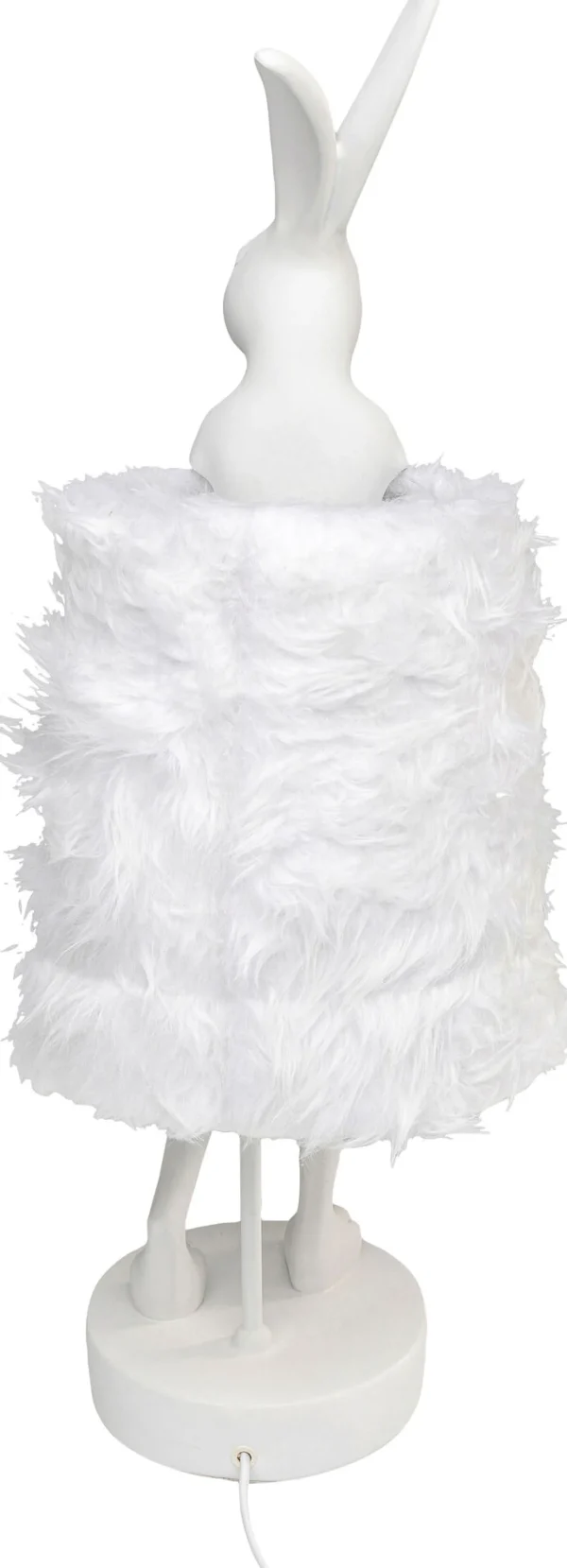 Lampada da tavolo Animal Rabbit Fur bianco/argento 68cm - KARE