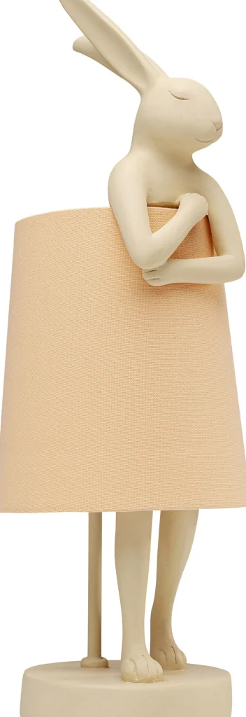 Lampada da tavolo Animal Rabbit Champagne/Peach 50cm - KARE
