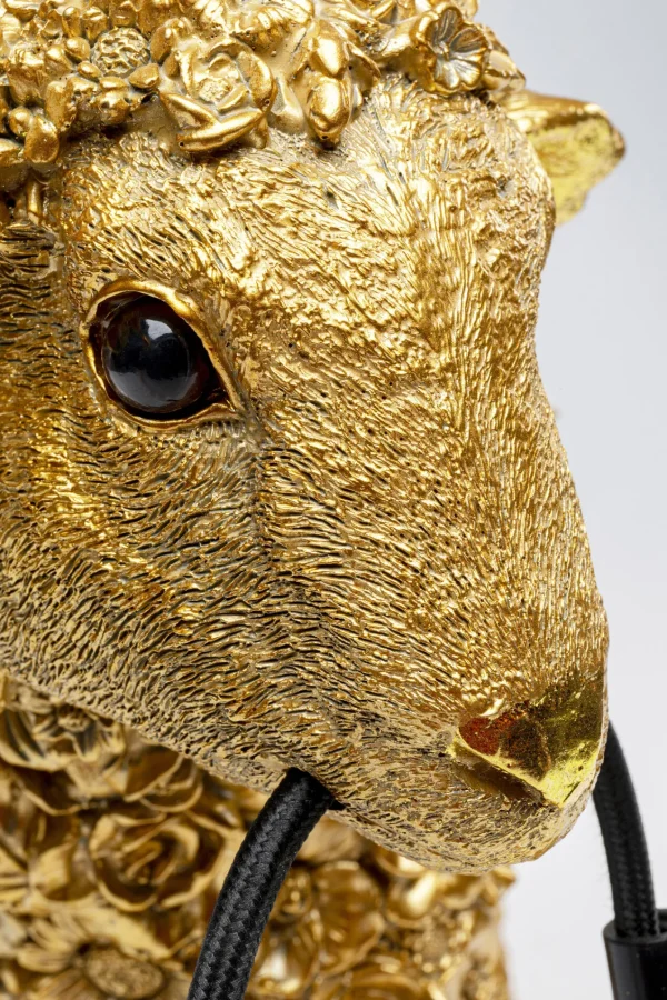 Lampada da tavolo Animal Flower Sheep oro 36cm - KARE