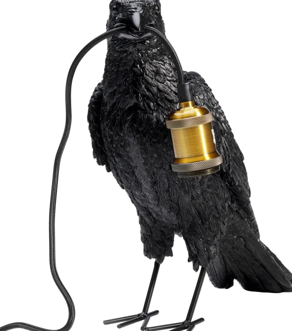 Lampada da tavolo Animal Corvo nero opaco - KARE