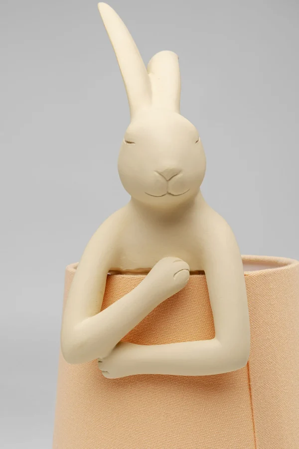 Lampada da tavolo Animal Rabbit Champagne/Peach 50cm - KARE