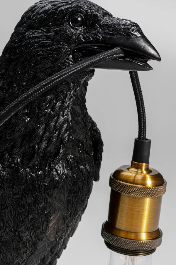 Lampada da tavolo Animal Corvo nero opaco - KARE