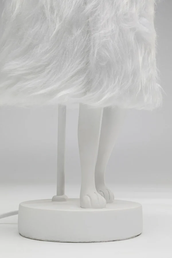 Lampada da tavolo Animal Rabbit Fur bianco/argento 50cm - KARE