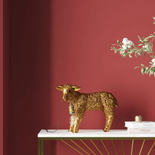 Lampada da tavolo Animal Flower Sheep oro 36cm - KARE