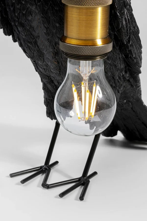 Lampada da tavolo Animal Corvo nero opaco - KARE