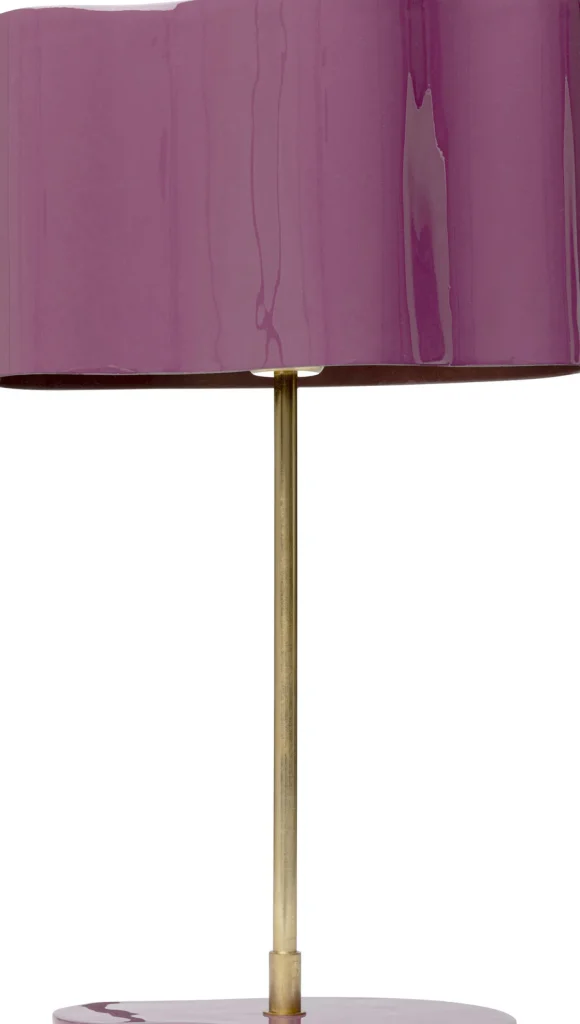 Lampada da tavolo Cloudy ovale prugna 49cm - KARE