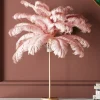 Lampada da tavolo Feather Palm pink 60cm - KARE