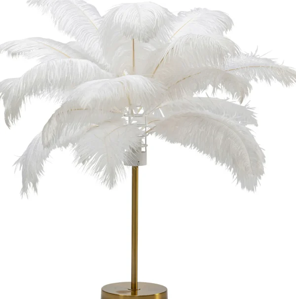 Lampada da tavolo Feather Palm bianco 60cm - KARE