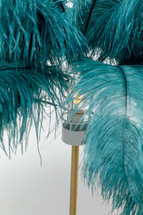 Lampada da tavolo Feather Palm verde 60cm - KARE