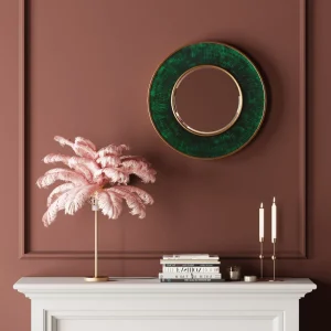 Lampada da tavolo Feather Palm pink 60cm - KARE