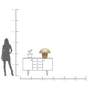 Lampada da tavolo Mushroom verde chiaro 44cm - KARE