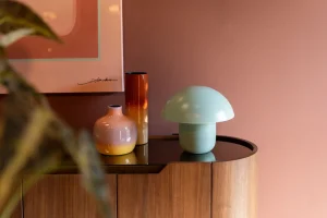 Lampada da tavolo Mushroom verde menta 27cm - KARE