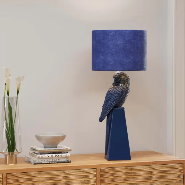 Lampada da tavolo Parrot blu 84cm - KARE