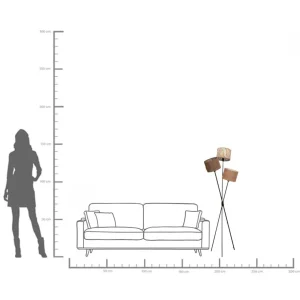 Lampada da terra Cannes Trio 145 cm - KARE