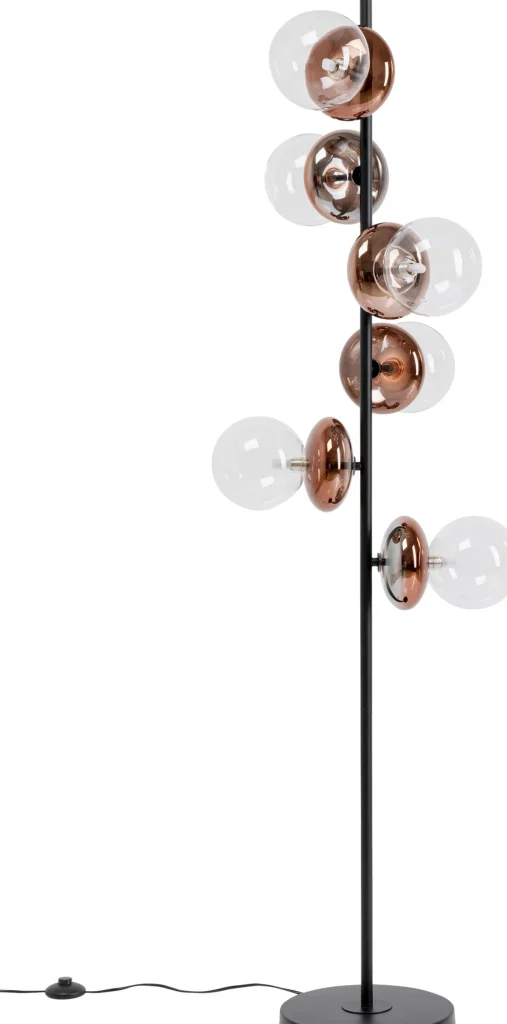 lampada da terra Double Bubble rame 165cm - KARE