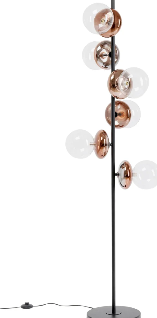 lampada da terra Double Bubble rame 165cm - KARE