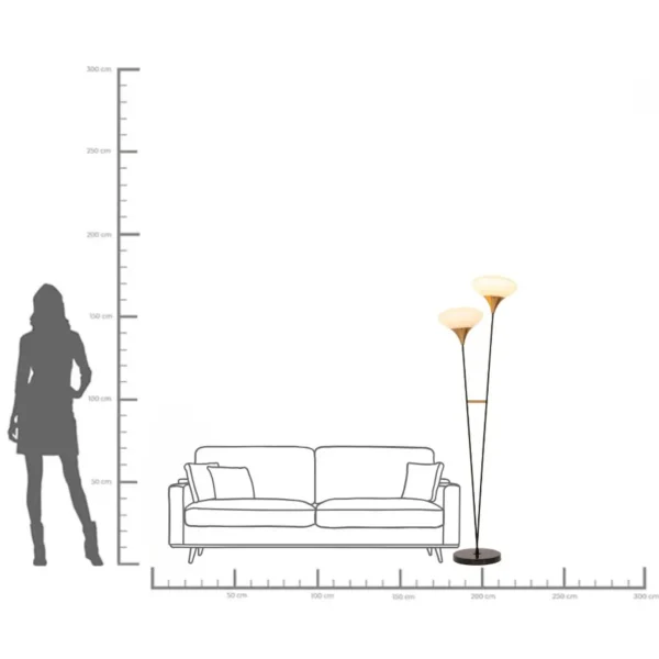 Lampada da terra Gocce 174cm - KARE