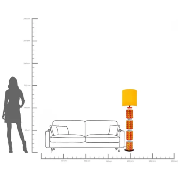Lampada da terra Hit Parade 138cm - KARE