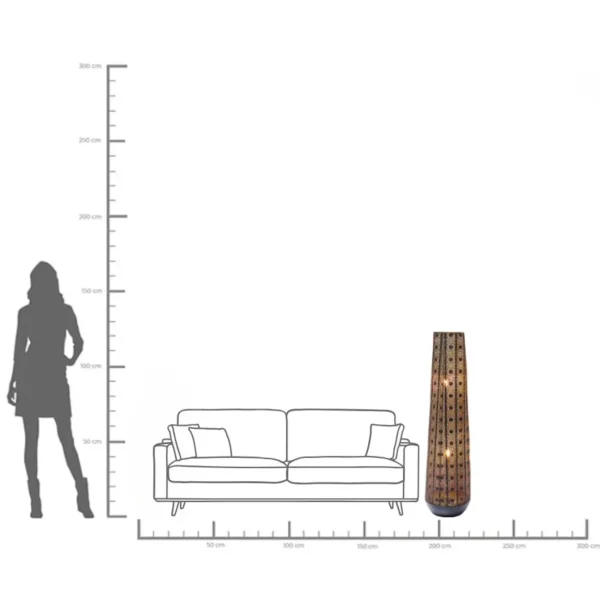 Lampada Da Terra Sultan Cono 120cm - KARE