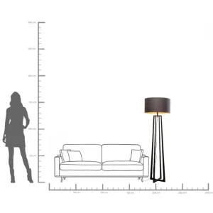 Lampada da terra Timon Nero 160cm - KARE