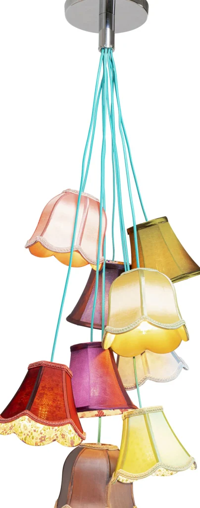 Lampadario a sospensione di design dallo stile liberty - Saloon Flowers 9 luci - KARE