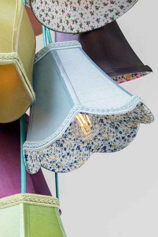 Lampadario a sospensione di design dallo stile liberty - Saloon Flowers 9 luci - KARE