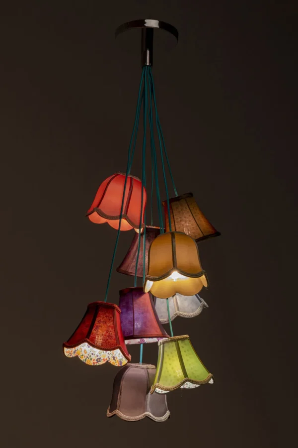 Lampadario a sospensione di design dallo stile liberty - Saloon Flowers 9 luci - KARE