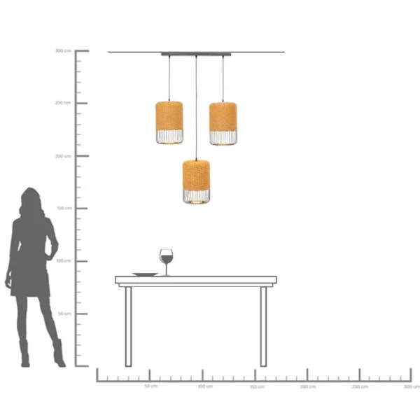 Lampadario Aloha Tre 142cm - KARE