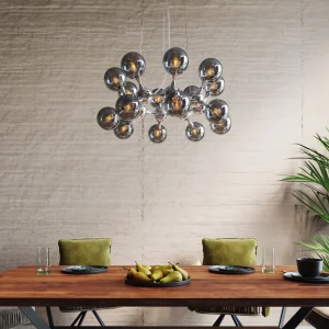 Lampadario Atomic Balls argento Ø74cm - KARE