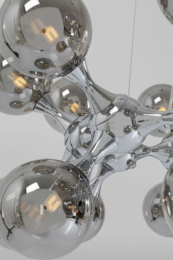 Lampadario Atomic Balls argento Ø74cm - KARE