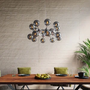 Lampadario Atomic Balls argento Ø74cm - KARE