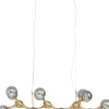 Lampadario Atomic Balls ottone 190cm - KARE