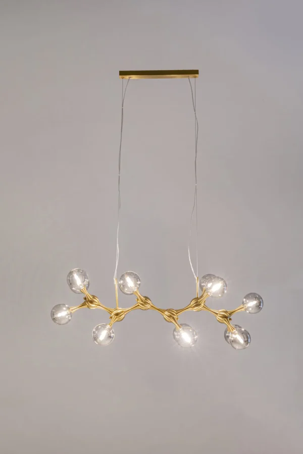 Lampadario Atomic Balls ottone 190cm - KARE