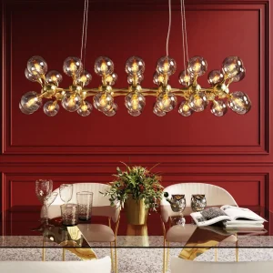 Lampadario Atomic Balls ottone 140cm - KARE